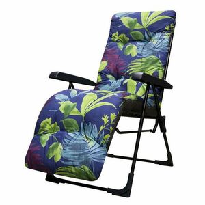 Patio Malaga Plus összecsukható kerti szék lábtartóval sötét levelek kép