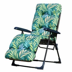 Patio Malaga Plus összecsukható kerti szék lábtartóval zöld levelek kép
