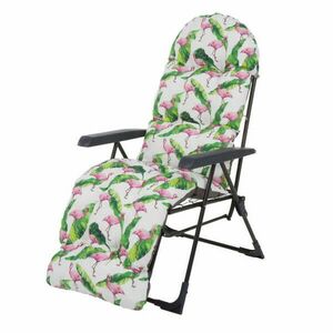 Patio Samar Plus összecsukható kerti szék lábtartóval flamingós kép