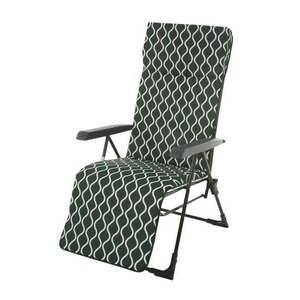 Patio Torino Plus összecsukható kerti szék lábtartóval fekete fehér kép
