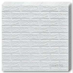 40 x 3D Tapetoo Home Decor® tapéta csempe készlet, fehér, 70 x 77... kép