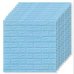 40 x 3D Tapetoo ​​Home Decor® tapéta csempe készlet, kék, 70 x 77... kép