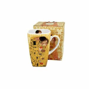 D.G.43372 Porcelánbögre szögletes, 630ml, dobozban, Klimt: The Kiss kép
