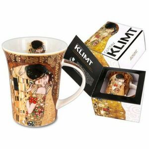 H.C.532-8101 Porcelánbögre Klimt dobozban , 350ml, Klimt: The kiss kép