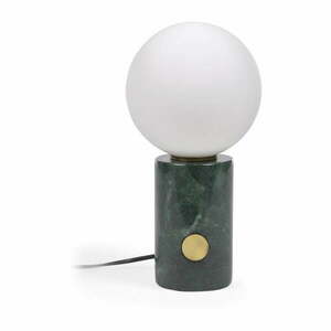 Zöld asztali lámpa üveg búrával (magasság 29 cm) Lonela – Kave Home kép