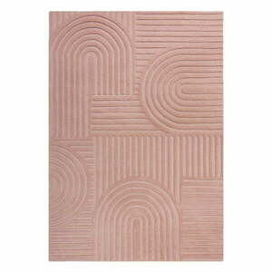 Zen Garden rózsaszín gyapjú szőnyeg, 160 x 230 cm - Flair Rugs kép