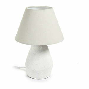 Fehér asztali lámpa textil búrával (magasság 43 cm) Noara – Kave Home kép