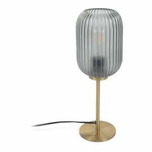 Aranyszínű asztali lámpa üveg búrával (magasság 40 cm) Hestia – Kave Home kép