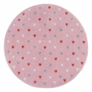 Rózsaszín gyerek szőnyeg ø 140 cm Little Hearts – Hanse Home kép