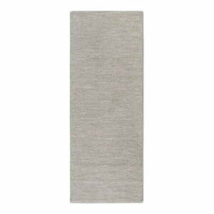 Bézs kézi szövésű gyapjúkeverék futószőnyeg 80x200 cm Pradesh Linen White – Elle Decoration kép