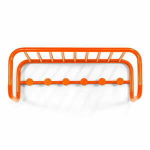 Narancssárga fém fali fogas polccal Retro – Spinder Design kép