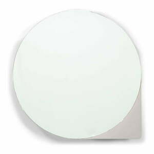 Szürkésbézs fém fali tükrös fürdőszoba szekrény 55x55 cm Sonnet – Spinder Design kép