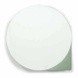 Zöldesszürke fém fali tükrös fürdőszoba szekrény 55x55 cm Sonnet – Spinder Design kép