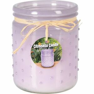 Repellens Citronella gyertya 230 g, lila, 10, 5 x 12, 5 cm kép