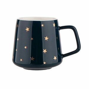 Altom Golden stars porcelán bögre, 370 ml, tengerészkék kép