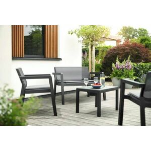 Kerti bútor készlet Keter Emily Patio Set Grafit kép