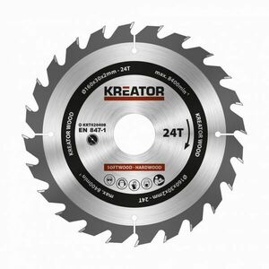 Kreator Körfűrész tárcsa fa vágására 160 mm 24T kép