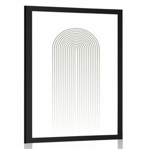 Plakát minimalista szivárvány Mid-Century kép