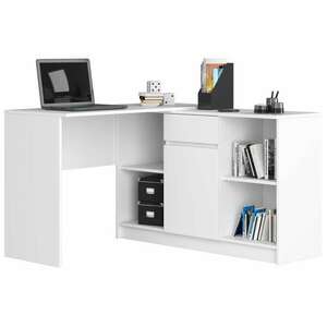 Sarok íróasztal - b-17 szett láda és íróasztal fehér színben kép