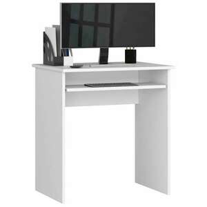 Egyszerű számítógépasztal P68_74 - fehér kép