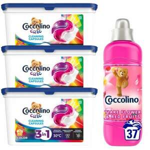 Coccolino Care Color Mosókapszula 3x45 mosás + Ajándék Coccolino Öblítő kép