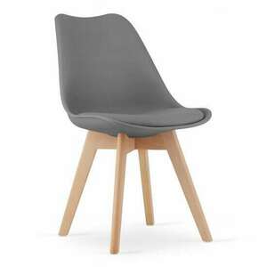 Skandináv stílusú szék, Artool, Mark, PP, fa, grafit, 49x43x82 cm, 49x43x82 cm kép