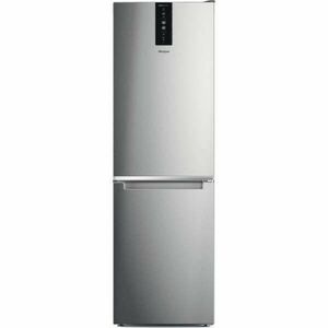 Whirlpool W7X83TMX Alulfagyasztós hűtőszekrény, D energiaosztály, LED, 335 l, 59.6 cm, No Frost, Inox kép