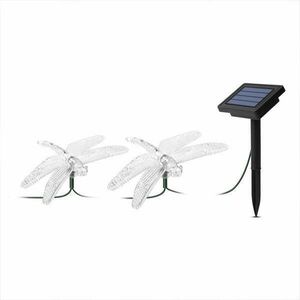 LED szolár fényfüzér - szitakötő - 2, 9 m - 10 színes LED kép