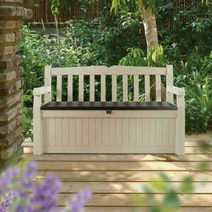 Keter Eden Garden Bench 265L kerti pad, szürke kép