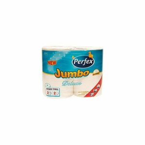 Háztartási papírtörlő 2 rétegű 2 tekercs/csomag 300 lap Boni Perfex Jumbo Deluxe kép