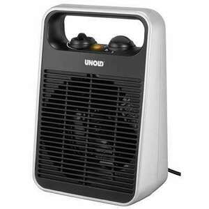 Elektromos fűtőventilátor, 1000/2000W, fekete/ezüst, Unold 86106 kép