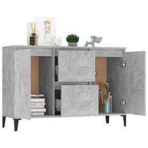 806116 sideboard concrete grey 104x35x70 cm chipboard kép