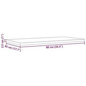 vidaXL 4 db tömör fenyőfa téglalap alakú asztallap 90 x 45 x 2, 5 cm kép