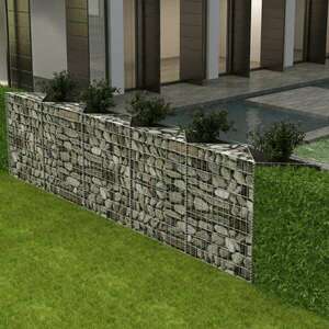 Horganyzott acél gabion kosár 300 x 30 x 100 cm kép