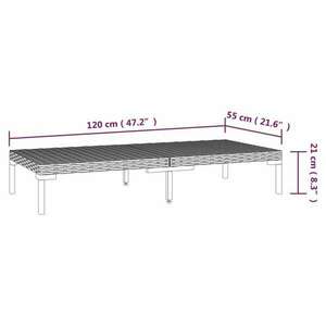 vidaXL 7-részes sötétszürke polyrattan kerti bútorszett párnákkal kép