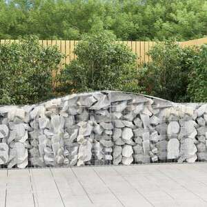 Íves horganyzott vas gabion kosár 400x50x80/100 cm kép