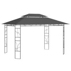 vidaXL antracitszürke pavilon 4 x 3 x 2, 7 m 160 g/m² kép