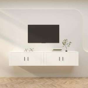 vidaXL 2 db fehér falra szerelhető TV-szekrény 100 x 34, 5 x 40 cm kép