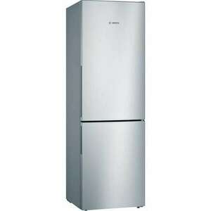 Bosch KGV36VLEAS Serie 4 Kombinált hűtőszekrény, 308L, M: 186cm, LowFrost, VitaFresh fiók, E energiaosztály, inox kép