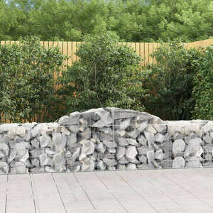 5 db íves horganyzott vas gabion kosár 300x50x60/80 cm kép