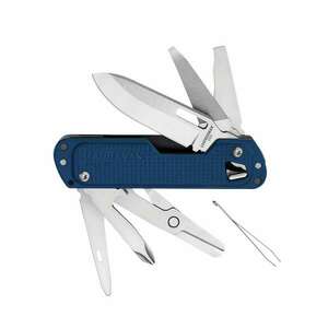 Leatherman Multitool Free T4 Többfunkciós bicska és zsebkés - 5.6cm - Kék kép