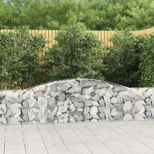 2 db íves horganyzott vas gabion kosár 400x30x60/80 cm kép