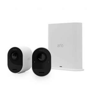 Arlo Ultra 2 Outdoor Security Camera 2 Camera Kit - (Base station included) - White kép