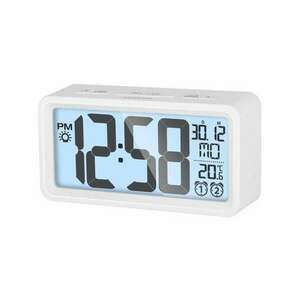 Sencor SDC 2800 W fehér digitális ébresztőóra hőmérővel kép