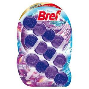 Bref Brilliant Gel WC frissítő Magic Breeze (3×42g) kép