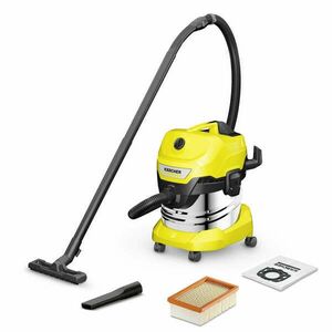 Karcher WD4 S V-20/5/22 Száraz-Nedves Porszívó, Sárga-Fekete kép