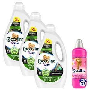 Coccolino Care Black Mosógél 180 mosás 3x2.4l + Ajándék Coccolino Öblítő kép