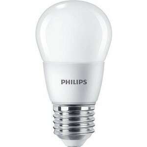 PHILIPS LED izzó, E27, kis gömb, P48, 7W, 806lm, 2700K, PHILIPS "CorePro" kép