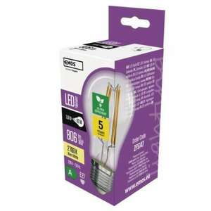 LED izzó Filament A60 / E27 / 3, 8 W (60 W) / 806 lm / meleg fehér kép