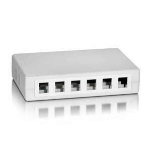 Equip Keystone Fali aljzat - 125460 (12 port, Cat5e/Cat6/Cat6A, fehér) kép